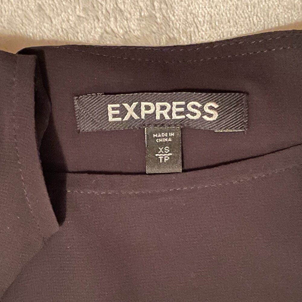 Express, Xs Gold Sequin Colorblock Mini Dress, Wi… - image 3